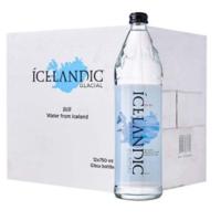 Icelandic Glacial Natural Mineral Water Glass Bottles, 12 x 750ml