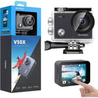 AKASO V50X | Native 4K30fps WiFi Action Camera with EIS Touch Screen | 4X Zoom | 131 feet Waterproof Camera | Support External Mic | Remote Control...