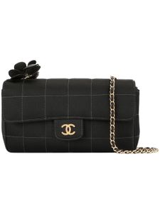 Chanel Pre-Owned 2005-2006 Camellia chain shoulder bag - Black