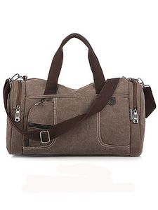 Dual-Use Men's Canvas Camping Crossbody Handbag