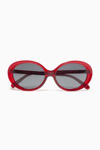 Crystal Chic Oval Sunglasses
