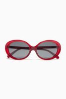 Crystal Chic Oval Sunglasses - thumbnail