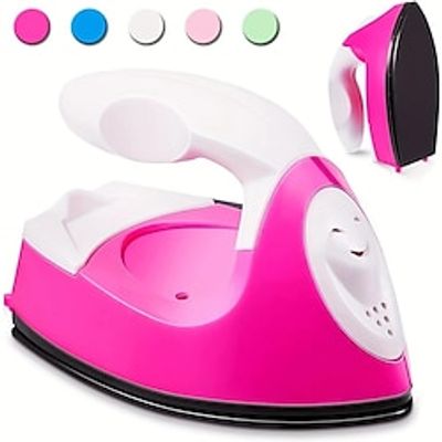 Mini Iron, Heat Press Mini Craft Iron, Portable, Handy Charging Base Accessories For Beads, T-shirt Clothes, Shoes, DIY Crafting, Patches Heating Transfers Machine, Small Appliance, Bedroom Appliance miniinthebox