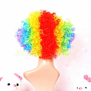 manufacturers supply fans hair party party supplies color wig explosion head curly hair world cup ball clown wig miniinthebox
