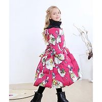 Kids Girls' Fleece Jacket Graphic Active Zipper School Coat Outerwear 2-12 Years Spring Black White Yellow Lightinthebox - thumbnail