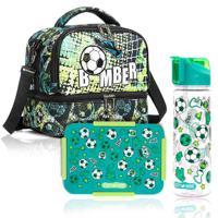 Eazy Kids Lunch Bag Combo Of 3 Football - Green