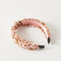 Ribbed Hairband with Knot Detail