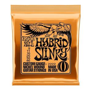 Ernie Ball 2222 Hybrid Slinky Electric Guitar Strings - Nickel Wound (9-46 Gauge)