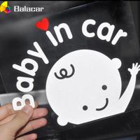 3D Cartoon Car Stickers Baby In Car Window Decal Bumper Car Sticker Reflective Warning Sticker PVC Auto Decoration Car Accessory