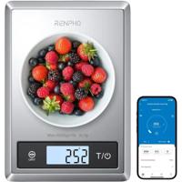 RENPHO Smart Food Scale Digital Kitchen Scale for Food Ounces and Grams Coffee Weight Scale with Nutritional Calculator APP for Keto Macro Calorie...