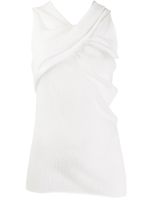 Nina Ricci cross neck top - White