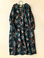 Vintage Floral Print Cotton Casual Dress