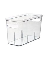 Rosanna Pansino Recycled Plastic Crisp 6 x 14 inch Bin with Dividers Rosanna Pansino Recycled Plastic Crisp 6 x 14 inch Bin with Dividers