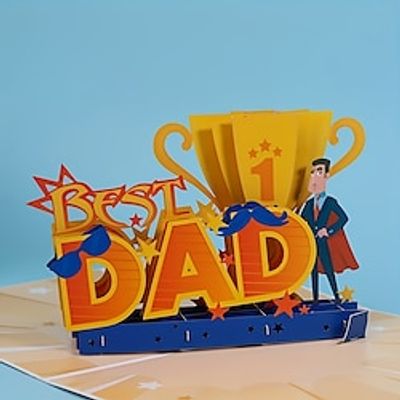 Superman Pop-Up Greeting Card Best Dad Greeting Card Holiday Card Pop Up You 're My Superman Valentines Day Birthday  Father's Day Card Gift For Men  Dad. Lightinthebox