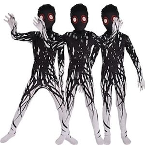 Zombie Cosplay Costume Bodysuits Kid's Boys Cosplay Halloween Performance Party Halloween Halloween Carnival Masquerade Easy Halloween Costumes miniinthebox