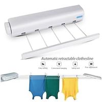 Retractable Indoor Clothes Hanger Rope Wall Mounted Hanger Drying Towel Rack Flexible Clothesline Bathroom Clothes Dryer Lightinthebox Retractable Indoor Clothes Hanger Rope Wall Mounted Hanger Drying Towel Rack Flexible Clothesline Bathroom Clothes Dryer Lightinthebox