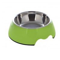 Nutrapet Melamine Slow-Feeding Bowl Green Small -14/4.5 Cms Ml Oz