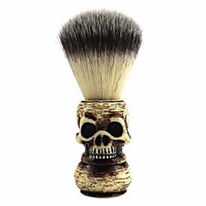 pixnor mens shaving brush,shaving brush wood handle brush halloween skull head pattern soft hair beard brush tools Lightinthebox