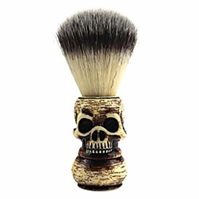 pixnor mens shaving brush,shaving brush wood handle brush halloween skull head pattern soft hair beard brush tools Lightinthebox