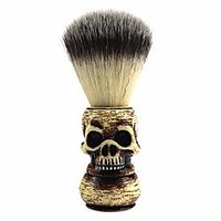pixnor mens shaving brush,shaving brush wood handle brush halloween skull head pattern soft hair beard brush tools Lightinthebox - thumbnail