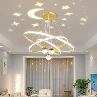 Chandeliers Small Ceiling Light Creative Gypsophila LED Pendant Lights with Remote Control 3000-6000K, Living Room Bedroom Children Ambient Light Hanging Lights Lightinthebox