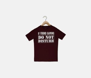 Boys Graphic Print Shirt  Red wood