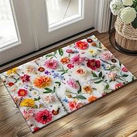 3D Flowers Doormat Non-Slip Oil Proof Rug Indoor Outdoor Mat Bedroom Decor Bathroom Mat Entrance Rug Door Mat Lightinthebox