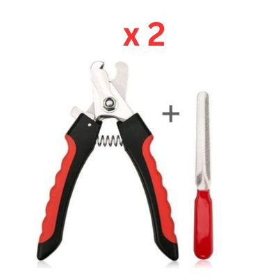 Hateli Pet Nail Clippers For Dogs Cats And Small Pets - Large (Pack of 2)