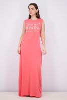 Womens Graphic Print Sleeveless Dress  Pink - thumbnail