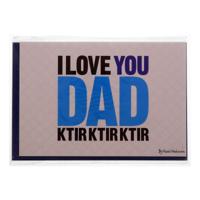 Mukagraf I Love You Dad Ktir Ktir Ktir Greeting Card (17 x 11.5cm) - thumbnail