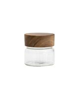 Little Storage Co 100ML Acacia Wood Glass Jar