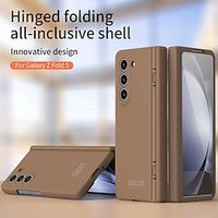 Phone Case For Samsung Galaxy Z Fold 5 Z Fold 4 Back Cover with Screen Protector Full Body Protective Support Wireless Charging Solid Color PC Lightinthebox - thumbnail