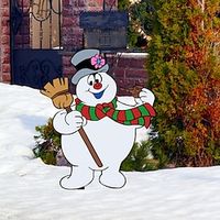 1PCS Christmas Snowman Acrylic Outdoor Courtyard Ground Insertion Garden Decoration Insertion Lightinthebox - thumbnail