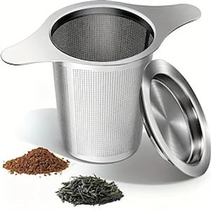 1pcs Extra Fine 188 Stainless Steel Tea Infuser Mesh Strainer -Perfect Size  Large Capacity For Loose Leaf Tea  Coffee Lightinthebox