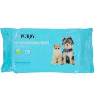 Purry Pet Wipes With Spring Water Scent 80Ct, 16X18Cm