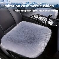 Car Seat Cushion Winter Thickened Warm Breathable Seat Cushion Cover Simple Plush Vent Car Interior Seat Cushion Lightinthebox - thumbnail