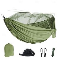 Outdoor Hammock With Mosquito Net, Nylon Double Person Camping Hammock, Portable Hammock With Mosquito Net - Perfect for Outdoor Camping Lightinthebox