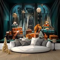 Christmas Showcase Gifts Hanging Tapestry Wall Art Xmas Large Tapestry Mural Decor Photograph Backdrop Blanket Curtain Home Bedroom Living Room Decoration miniinthebox - thumbnail