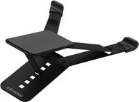 Promate Laptop Stand, Ergonomic Aluminum Multi-Level Notebook Stand with Anti-Slip Pads, POCKETMOUNT.BLACK