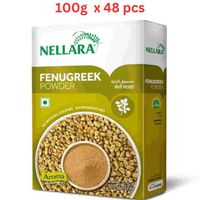 Nellara Fenu Greek Powder (Methi) 100g (Pack of 48)