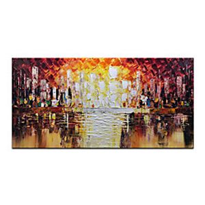 Oil Painting Handmade Hand Painted Wall Art Modern Palette Abstract Architecture Home Decoration Decor Rolled Canvas No Frame Unstretched Lightinthebox