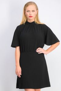 Womens Plain Shift Dress  Black