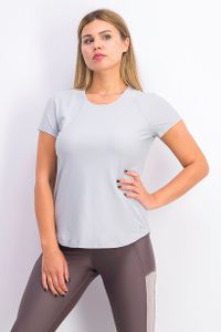 Womens Ua Training Vanish Seamless Top  Light Grey