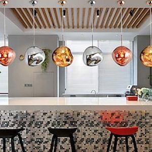 Lava Pendant Light, Modern Minimalist Glass Irregular Shape Ceiling Hanging Lamp Fixture Contemporary Decoration Chandelier for Living Room Bedroom Restaurant Indoor Lighting (203040 cm) Lightinthebox