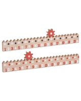 Homesmiths Christmas Calender Wood 2 Assorted Colors 1 Piece