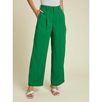 Green Casual Full Length Pants - thumbnail