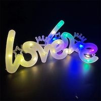 LOVE LED Night Light 10pcs 4pcs 1pcs 520 Love Shape Confession Valentine's Proposal Wedding Party Cake Lamp Decoration Lightinthebox - thumbnail