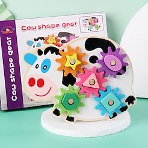 Cow Shaped Gear Toys For Children's Early Education Games Exercise Hand Eye Coordination Color Recognition Logical Thinking Toys Lightinthebox