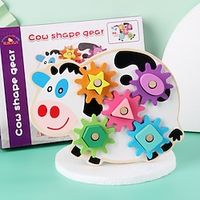 Cow Shaped Gear Toys For Children's Early Education Games Exercise Hand Eye Coordination Color Recognition Logical Thinking Toys Lightinthebox - thumbnail