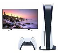 Nikai 32-Inch Full HD Led TV + Sony PlayStation 5 Console (PS5) - Disc Version (International Edition) (UAE Delivery Only) - thumbnail